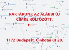 RAKTÁRUNK ELKÖLTÖZÖTT!